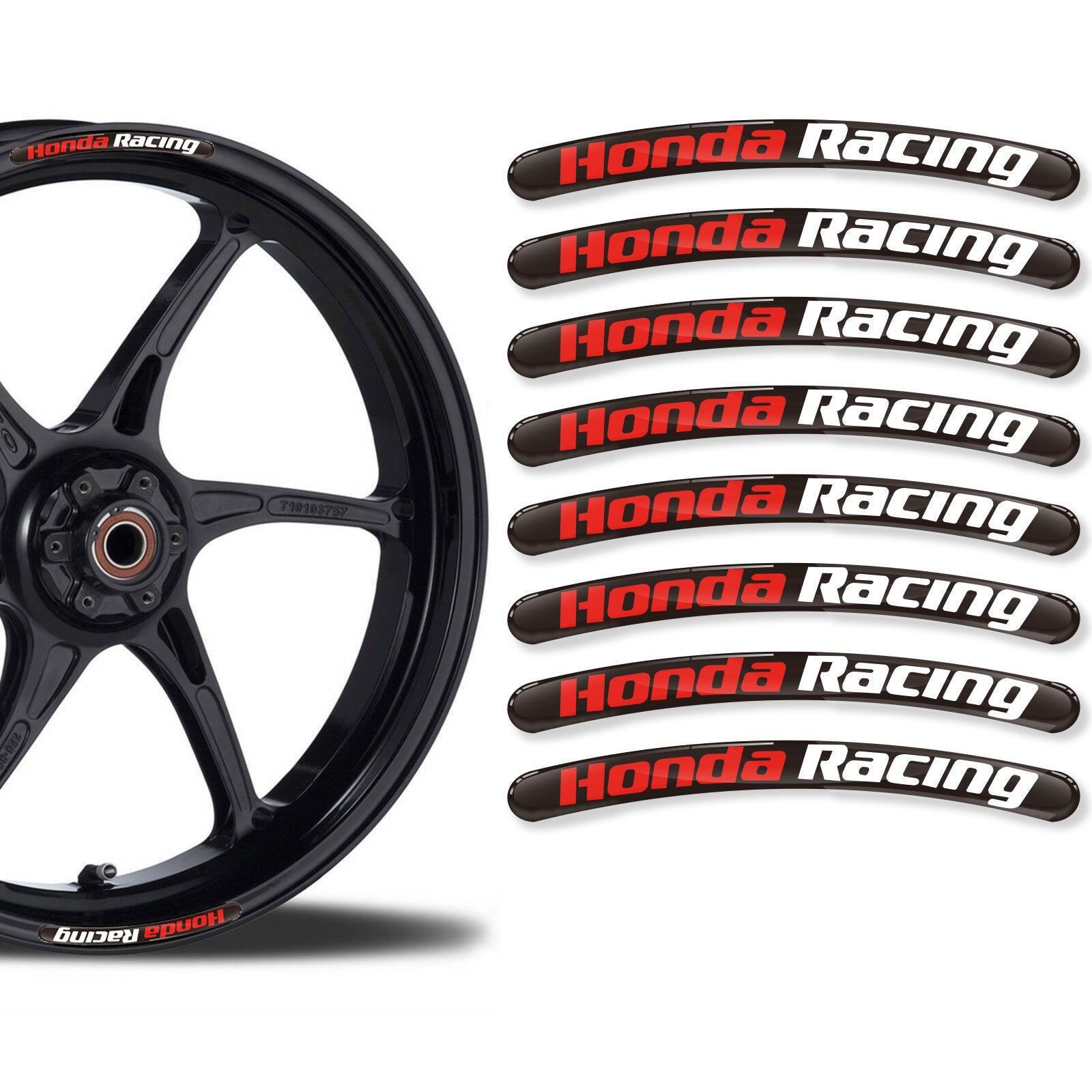 3D Epoxy Motorcycle Wheel Rim Racing Stickers